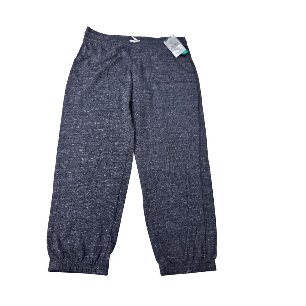 Danskin Now GIRLS XL Jogger Pants Dark Heather Gray Soft Jersey